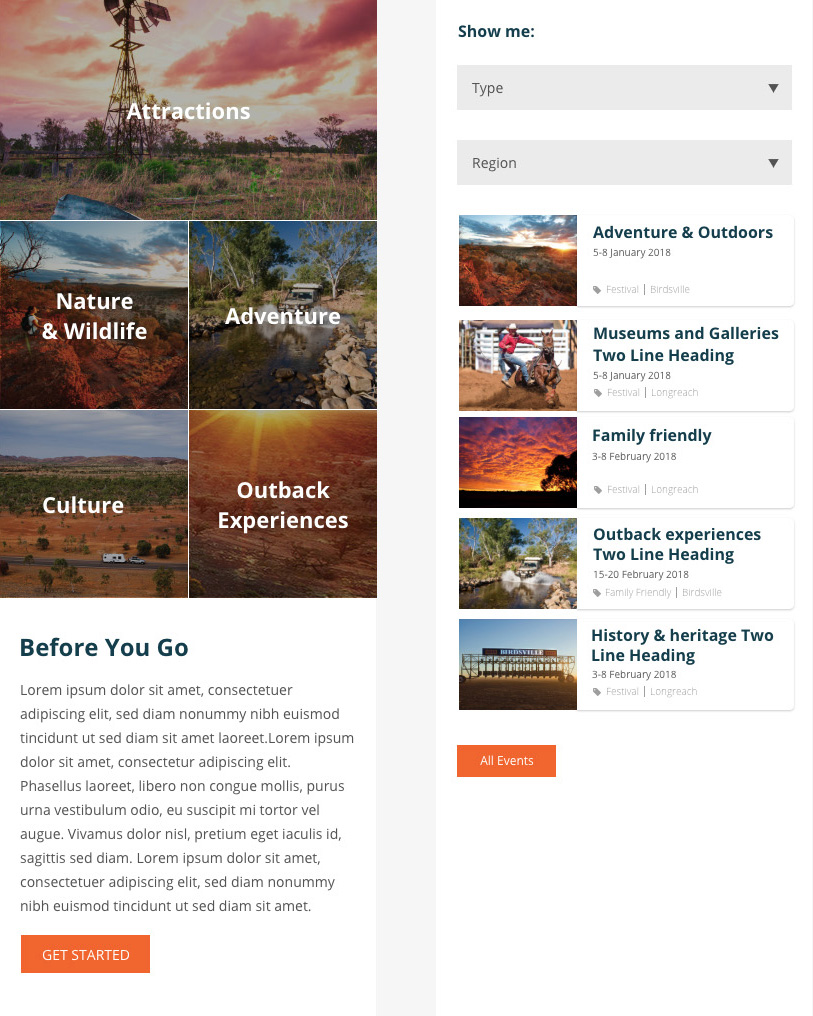 Outback Telegraph - Website Preview 2